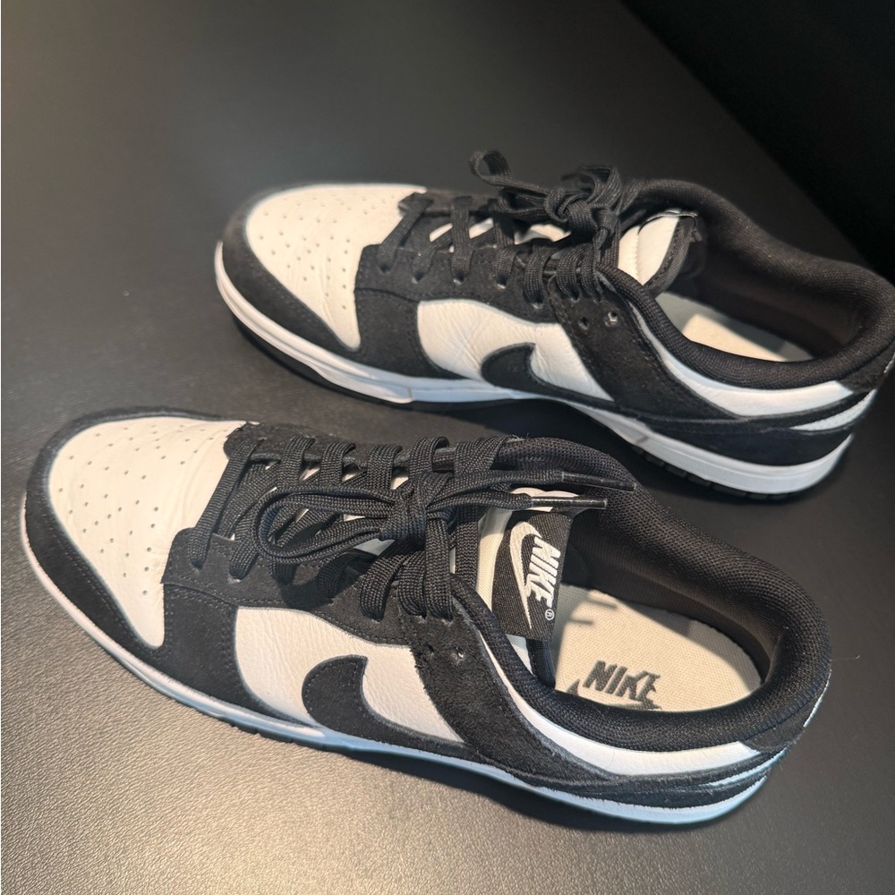 Suede Black & White Nike Dunks (Men’s Size 8.5/Women’s Size 10)